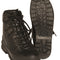 Chaussures de montagne doublées de la Bundeswehr en cuir, semelle caoutchouc