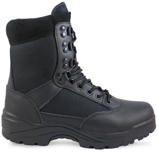 Chaussures d'intervention Mil-Tec à fermeture éclair YKK avec doublure Thinsulate™ et 9 œillets Speed Lace
