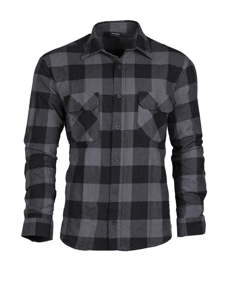 Chemise Mil-Tec de bûcheron en version légère coton avec poignets et poches boutonnés