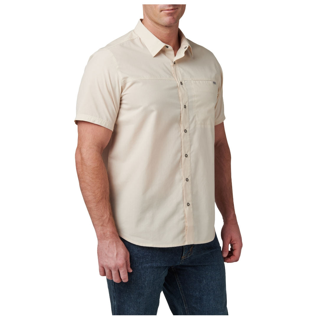 Chemise Wyatt 5.11 Tactical manches courtes popeline patte RapiDraw coupe régulière