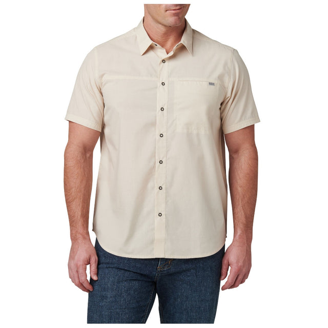 Chemise Wyatt 5.11 Tactical manches courtes popeline patte RapiDraw coupe régulière