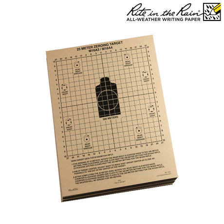 Cibles de zérotage ZeroTag Rite In The Rain 25 m recto verso papier 163 g/m²