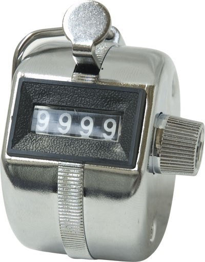 Compteur manuel Patrol Equipement 0 à 9999 bouton unités et remise à zéro 5 x 5 cm