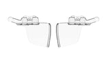 Coques latérales amovibles Wiley X pour lunettes WX Ultra protection périphérique