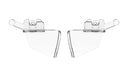 Coques latérales fixes Wiley X pour lunettes WX Trek protection périphérique