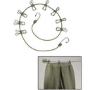 Corde à linge Mil-Tec en polypropylène 110 cm avec 8 pinces acier