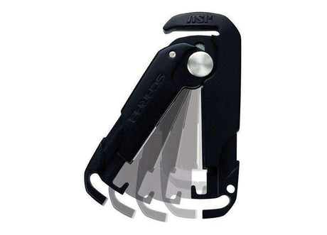 Coupe-lien Cutter Scarab ASP pour menottes jetables Tri-Fold porté au trousseau