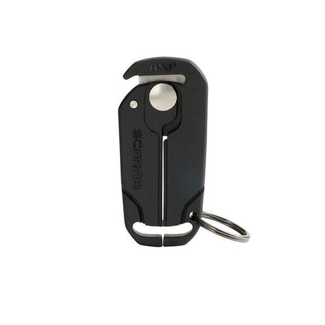 Coupe-lien Cutter Scarab ASP pour menottes jetables Tri-Fold porté au trousseau