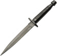 Couteau à lame fixe Damascus Commando acier Damas lame dague 184 mm