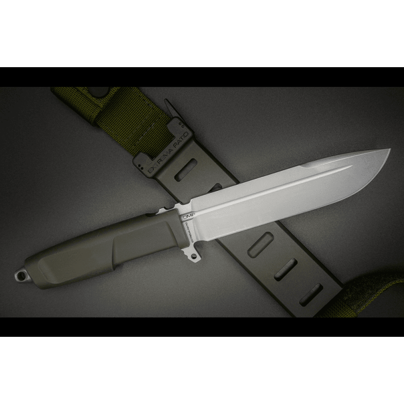 Couteau à lame fixe Extrema Ratio DMP drop point acier N690 lame 152 mm