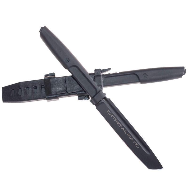 Couteau à lame fixe Extrema Ratio Mamba tanto acier N690 lame 116 mm manche Forprene