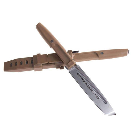 Couteau à lame fixe Extrema Ratio Mamba tanto acier N690 lame 116 mm manche Forprene