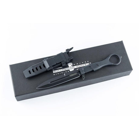 Couteau à lame fixe Extrema Ratio Misericordia acier N690 lame 118 mm pointe lance anneau de doigt