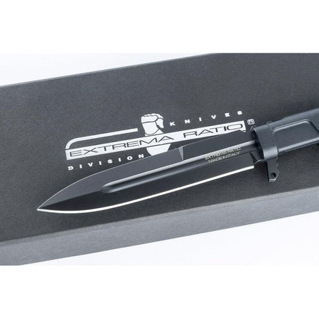 Couteau à lame fixe Extrema Ratio Misericordia acier N690 lame 118 mm pointe lance anneau de doigt