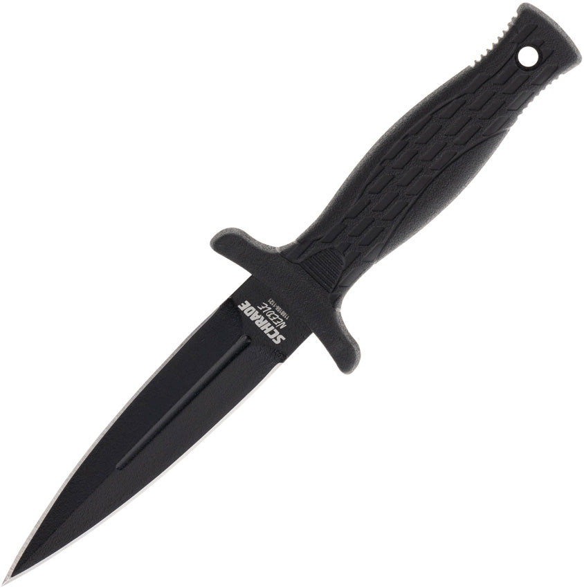 Couteau à lame fixe Schrade Needle acier AUS-8 lame dague 76 mm manche polymère