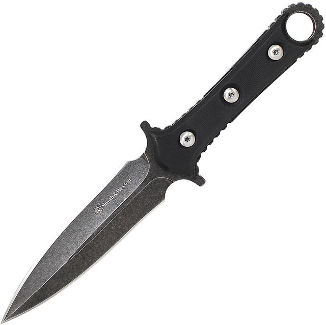Couteau à lame fixe Smith & Wesson F606 acier 8Cr13MoV lame dague 114 mm