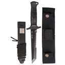 Couteau de combat Mil-Tec KM 2000 type Bundeswehr lame Tanto acier 440A 16,5 cm avec étui pivotant 360°