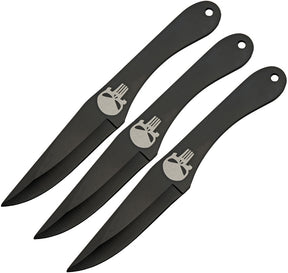 Couteau de lancer Rite Edge Skull Thrower lame 102 mm manche nylon