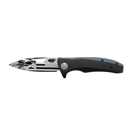 Couteau de service PDK Engraver's Edition Bird's The Word ASP acier AUS-8