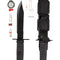 Couteau de survie Mil-Tec Special Forces lame inox 18,5 cm avec boussole et kit de pêche