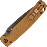 Couteau pliant 5.11 Tactical Braddock acier D2 lame drop point 89 mm
