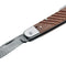 Couteau pliant Boker 98k Damas acier Damas lame 84 mm lame clip point