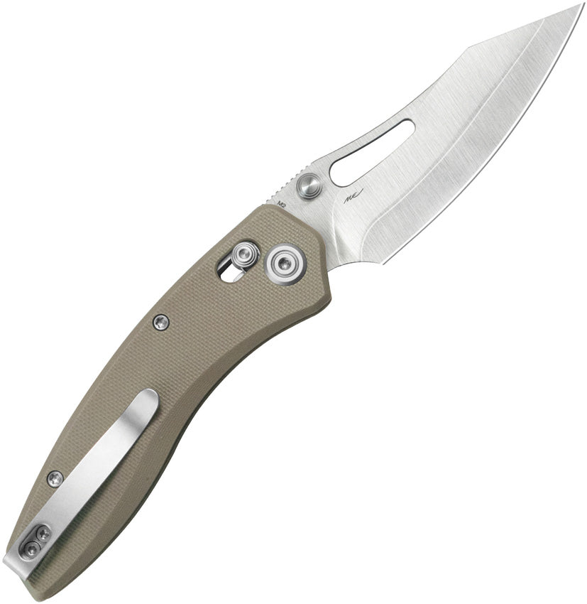 Couteau pliant Kubey Caiman acier San Mai M2 lame 80 mm manche G10