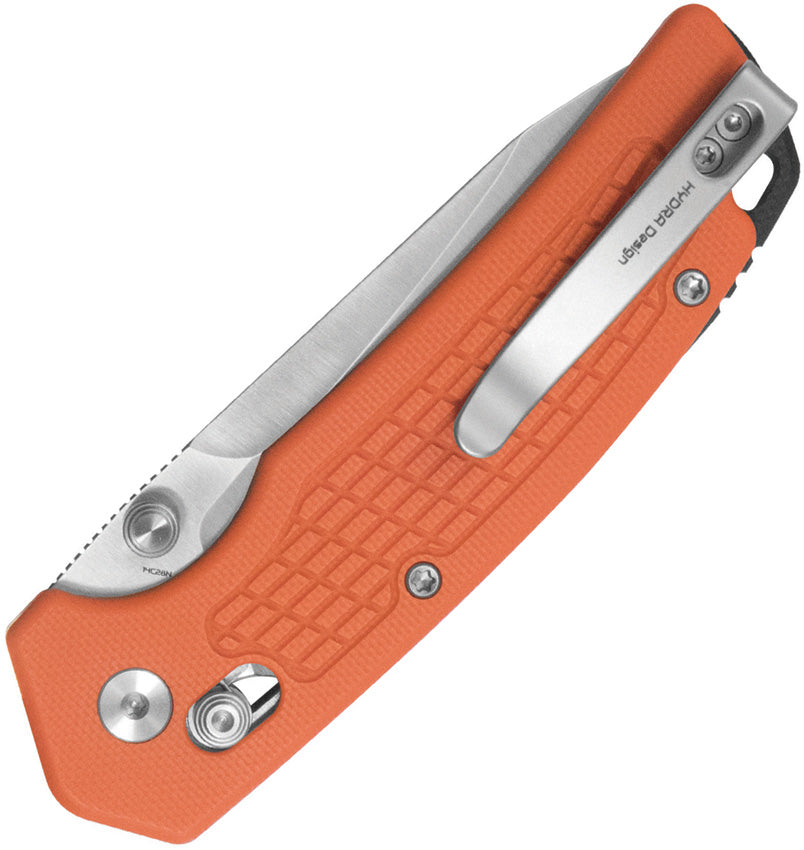 Couteau pliant Kubey Freki acier 14C28N lame drop point 80 mm manche G10