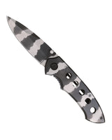 Couteau pliant Mil-Tec à clip lame 8 cm en acier inoxydable manche métal