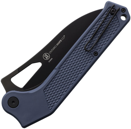 Couteau pliant Ontario Camp Plus EDC lame cleaver 114 mm manche nylon