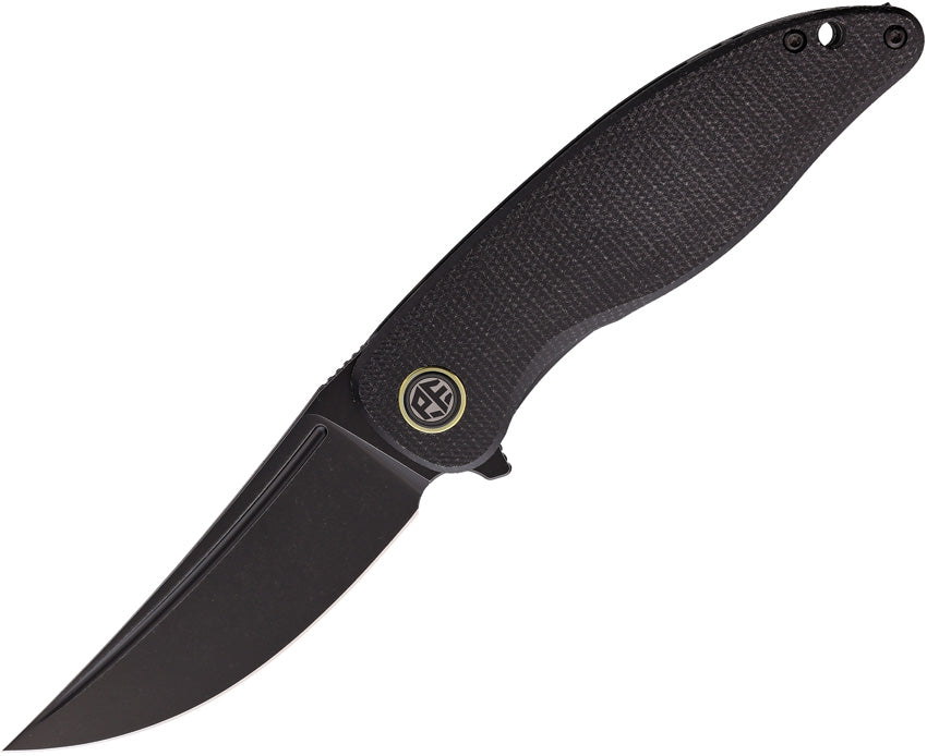 Couteau pliant Petrified Fish Simum acier Bohler K110 lame 89 mm manche micarta