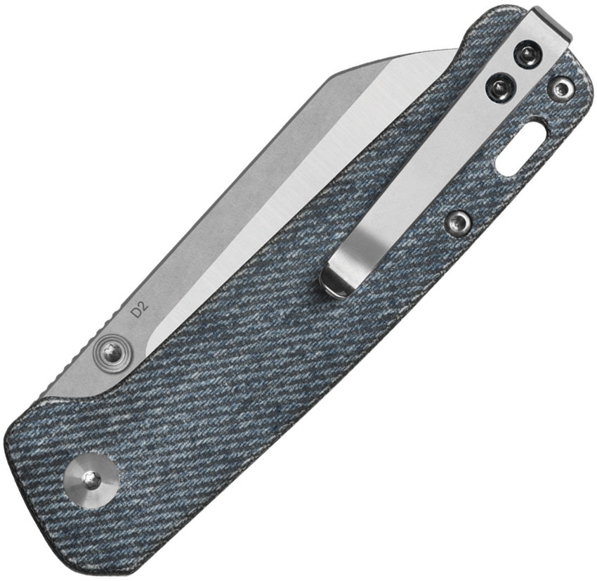 Couteau pliant QSP Knife Penguin V2 acier D2 lame sheepsfoot 76 mm