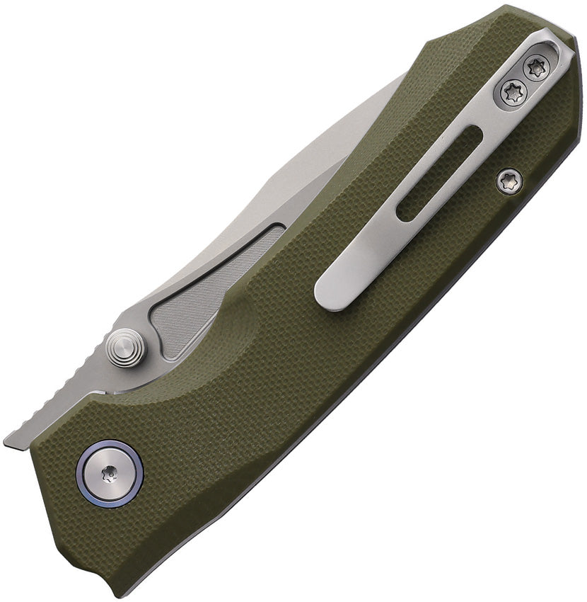 Couteau pliant REMETTE Rhino acier D2 lame 83 mm manche G10 avec étui