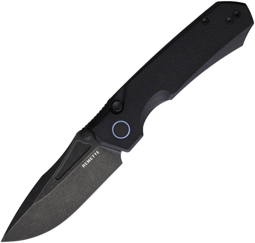 Couteau pliant REMETTE Rhino acier D2 lame 83 mm manche G10 avec étui