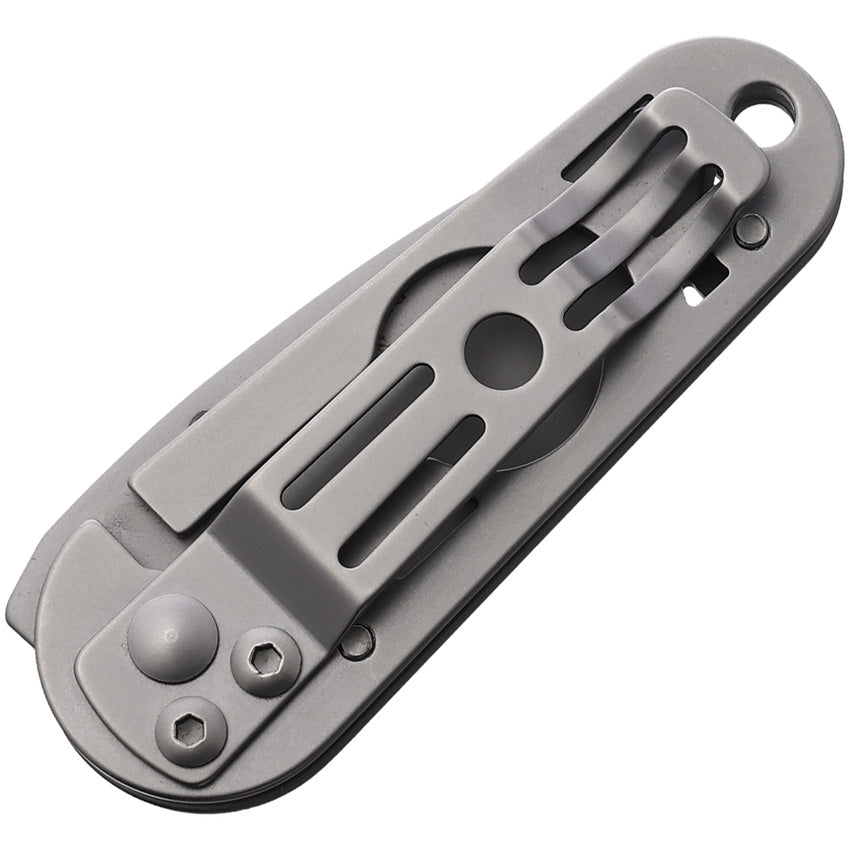 Couteau pliant Rite Edge coupe-cigare acier AUS-8 lame 51 mm manche acier inoxydable