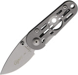 Couteau pliant Rite Edge coupe-cigare acier AUS-8 lame 51 mm manche acier inoxydable