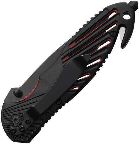 Couteau pliant S-TEC T20318 lame spear point 83 mm manche aluminium
