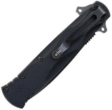Couteau pliant S-TEC TS017 lame spear point 95 mm manche G10 à ouverture assistée