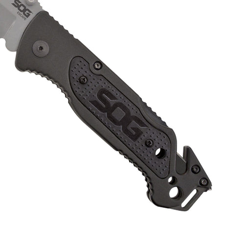 Couteau pliant SOG Escape acier 9Cr18MoV lame 83 mm coupe-lien et brise-vitre