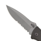 Couteau pliant SOG Escape acier 9Cr18MoV lame 83 mm coupe-lien et brise-vitre