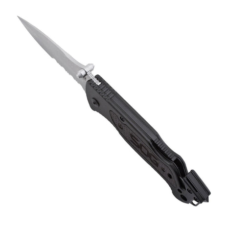 Couteau pliant SOG Escape acier 9Cr18MoV lame 83 mm coupe-lien et brise-vitre