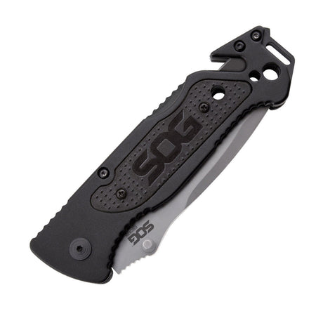 Couteau pliant SOG Escape acier 9Cr18MoV lame 83 mm coupe-lien et brise-vitre