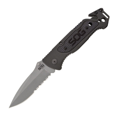 Couteau pliant SOG Escape acier 9Cr18MoV lame 83 mm coupe-lien et brise-vitre