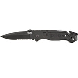 Couteau pliant SOG Escape acier 9Cr18MoV lame 83 mm revêtement TiNi coupe-lien
