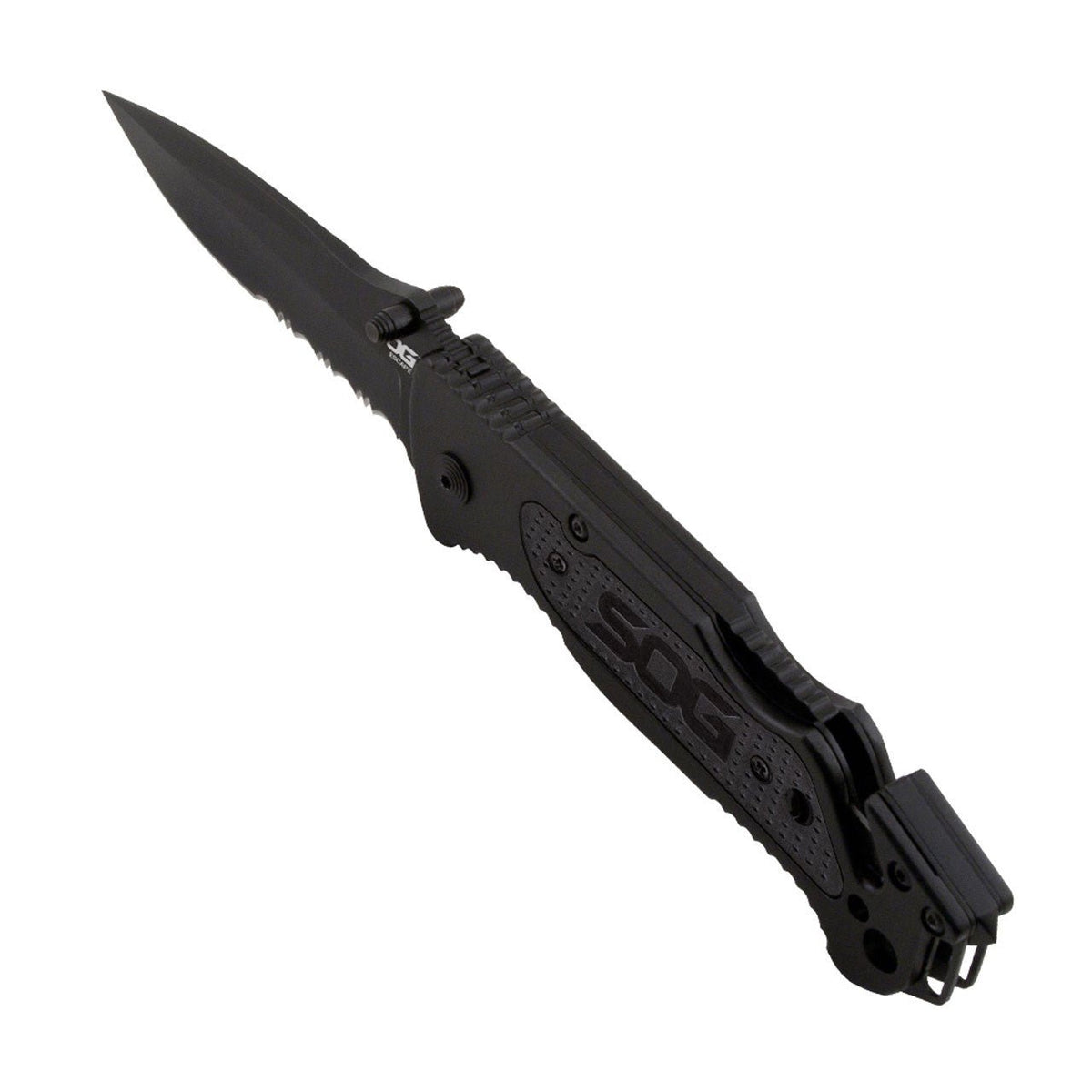 Couteau pliant SOG Escape acier 9Cr18MoV lame 83 mm revêtement TiNi coupe-lien