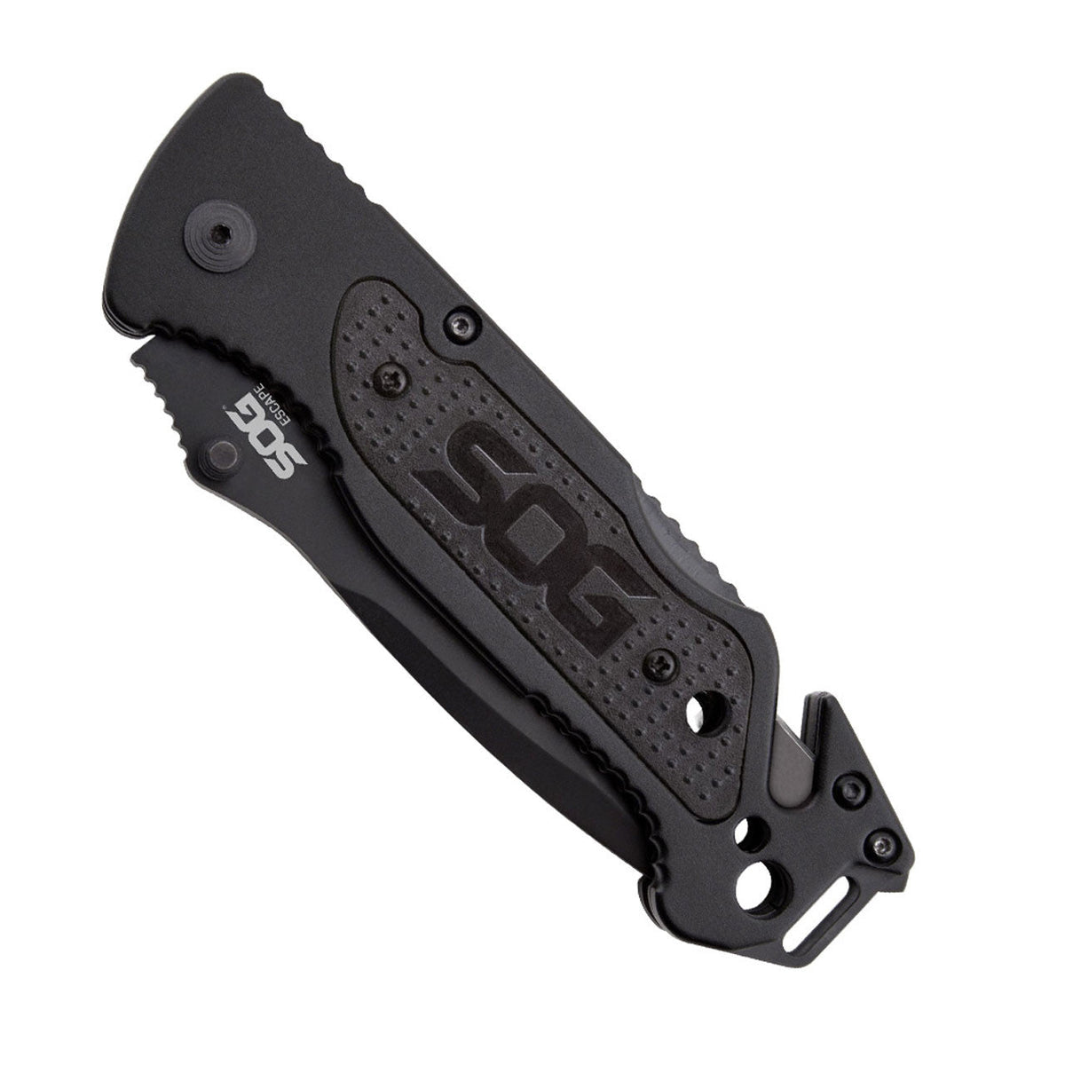 Couteau pliant SOG Escape acier 9Cr18MoV lame 83 mm revêtement TiNi coupe-lien