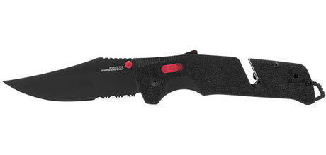 Couteau pliant SOG Trident AT crant acier CRYO D2 lame 94 mm lame clip point