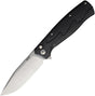 Couteau pliant SRM Knives 221X acier 14C28N lame bowie 92 mm manche fibre de carbone