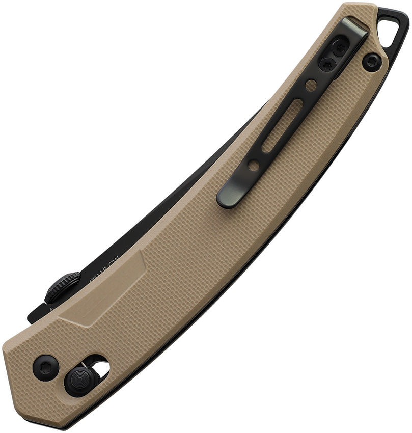 Couteau pliant SRM Knives 9211 acier 8Cr13MoV lame tanto 89 mm manche G10