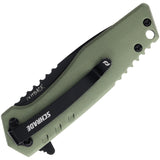 Couteau pliant Schrade Artillery acier AUS-10A lame 67 mm manche aluminium